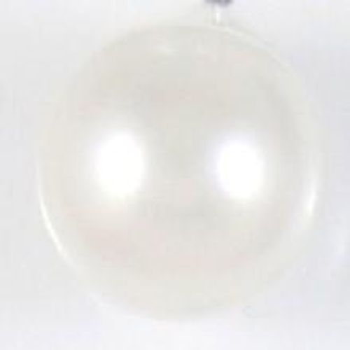 Perle øyeknap hvit 8 mm