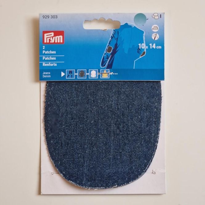 Hovedbilde Strykelapp Jeans/Denim 10x14cm 2stk  Mørk blå