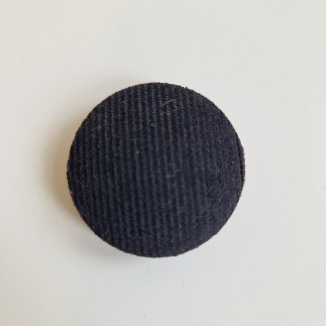 Hovedbilde Knapp baby fløyel sort 21 mm