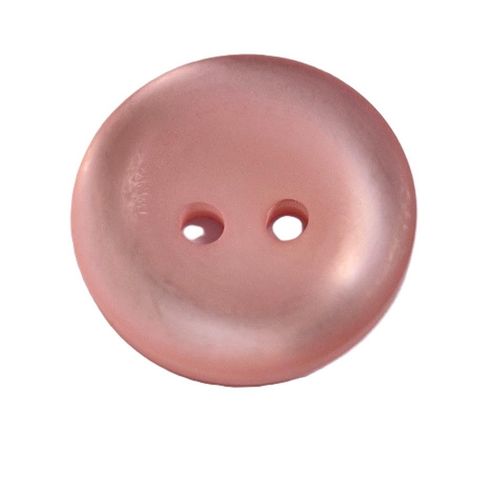 Knapp 2 hull  lys rosa 18 mm