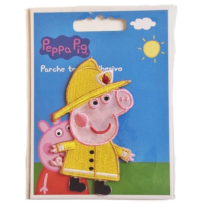 Hovedbilde Strykemerke Peppa Gris som brannmann