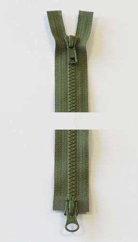 YKK Glidelås 6 mm VISLON 2-veis army grønn 75 cm