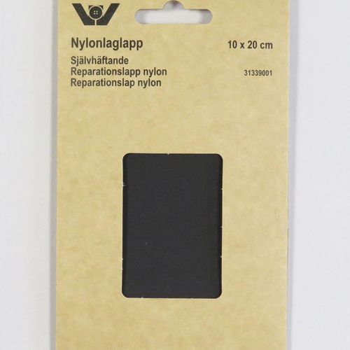 Selvklebende reparasjonslapp 10x20 cm sort