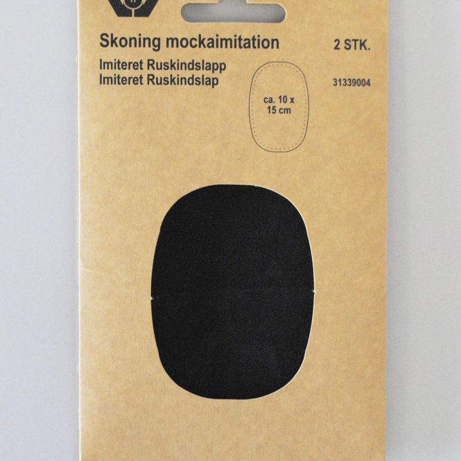 Hovedbilde Imitert ruskinns lapp til påsying 2 stk marine ...