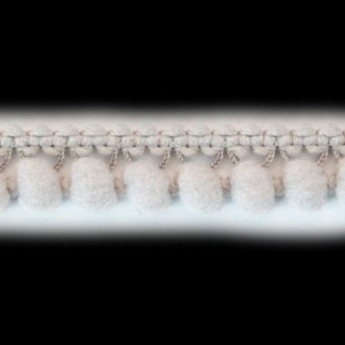 Pom pom bånd 10 mm grå