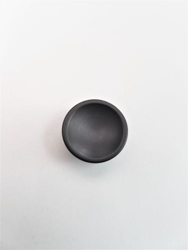 Polyesterknapp skålformet øyeknapp sort 18 mm