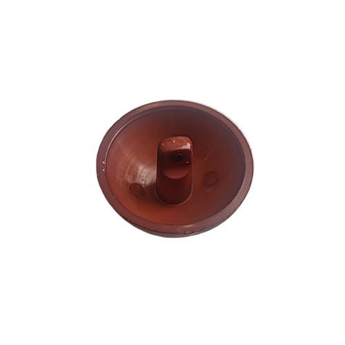 Knapp med øye halvkule 30 mm brun