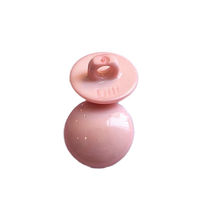 Hovedbilde Knapp med øye lys rosa 12 mm K221745
