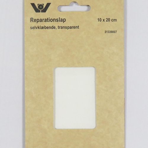 Selvklebende reparasjonslapp 10x20 cm transparent