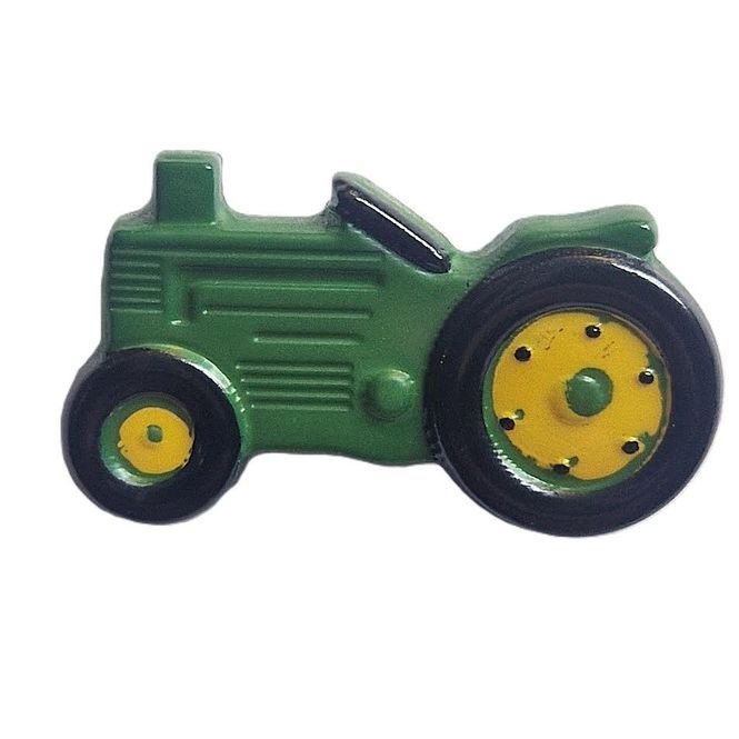Hovedbilde Knapp med øye 25 mm grønn traktor K340620
